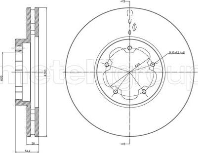 Metelli 23-0899 - Тормозной диск unicars.by