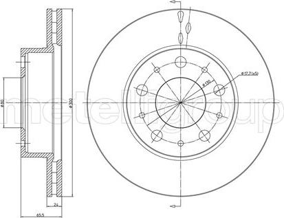 Metelli 23-0341 - Тормозной диск unicars.by