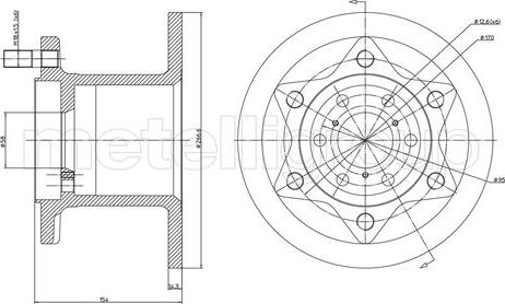 Metelli 23-0342 - Тормозной диск unicars.by