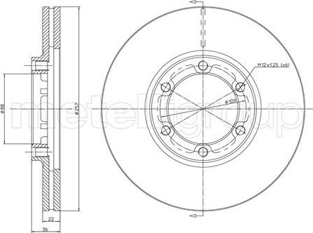 Metelli 23-0351 - Тормозной диск unicars.by