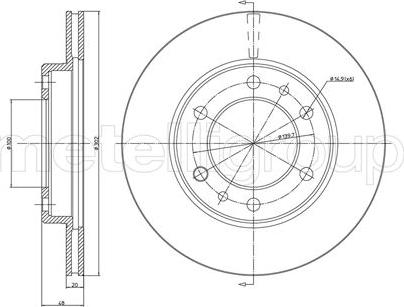 Metelli 23-0364 - Тормозной диск unicars.by