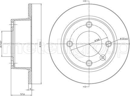 Metelli 23-0319 - Тормозной диск unicars.by