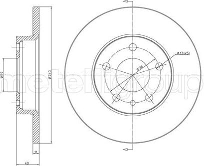 Metelli 23-0388C - Тормозной диск unicars.by