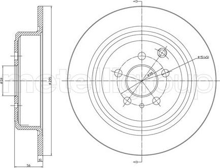 Metelli 23-0337 - Тормозной диск unicars.by