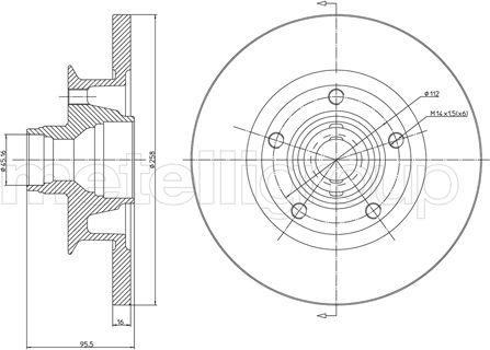 Metelli 23-0292 - Тормозной диск unicars.by