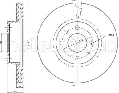 Metelli 23-0240 - Тормозной диск unicars.by