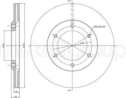 Metelli 23-0247 - Тормозной диск unicars.by