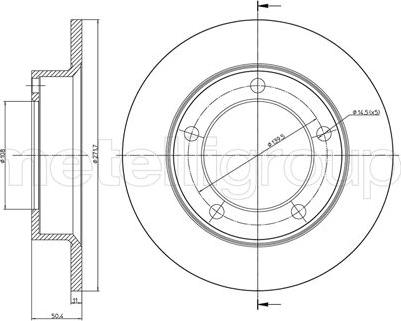 Metelli 23-0206 - Тормозной диск unicars.by