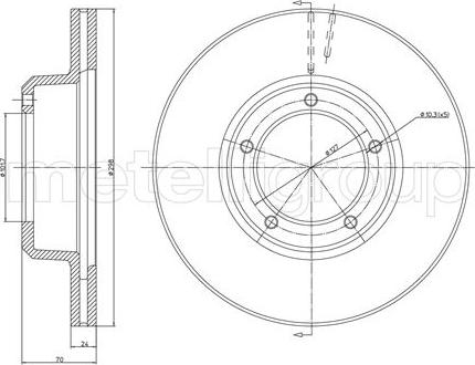 Metelli 23-0237 - Тормозной диск unicars.by