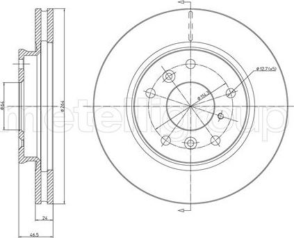 Metelli 23-0274 - Тормозной диск unicars.by