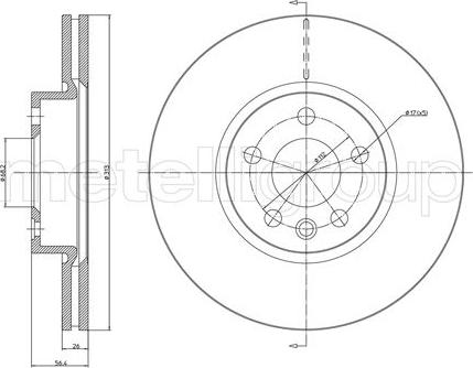 Metelli 23-0792 - Тормозной диск unicars.by