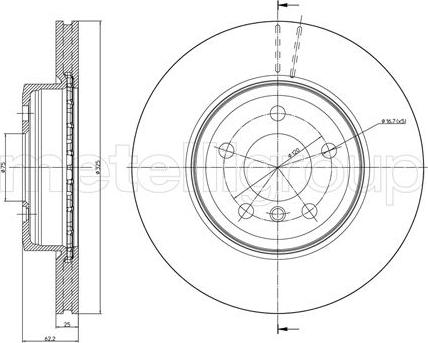 Brembo 09 9581 10 - Тормозной диск unicars.by