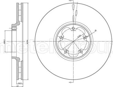 Metelli 23-0702 - Тормозной диск unicars.by