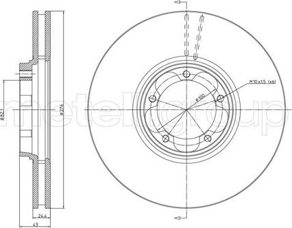 Metelli 23-0714 - Тормозной диск unicars.by