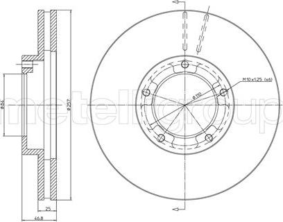 Metelli 23-0716 - Тормозной диск unicars.by