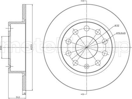 Metelli 23-0724C - Тормозной диск unicars.by