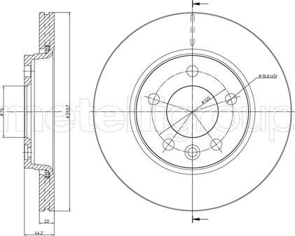 Metelli 23-0728 - Тормозной диск unicars.by