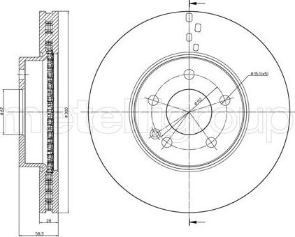 Metelli 23-0723 - Тормозной диск unicars.by