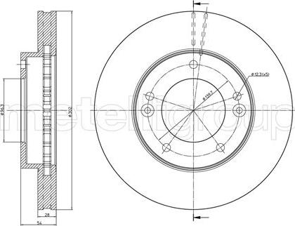 Metelli 23-0776C - Тормозной диск unicars.by