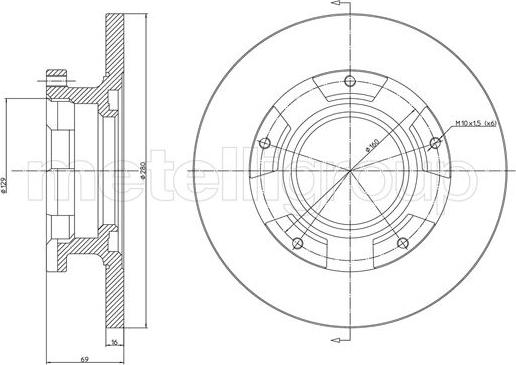 Metelli 23-1547 - Тормозной диск unicars.by