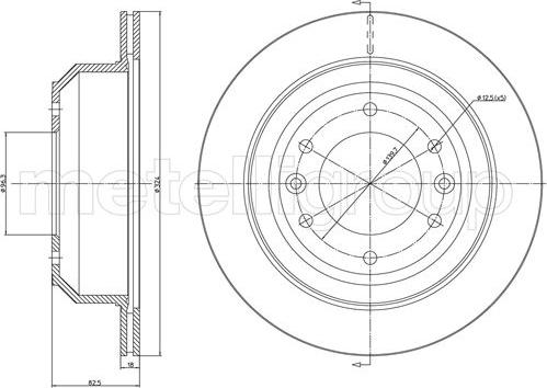 Metelli 23-1556 - Тормозной диск unicars.by