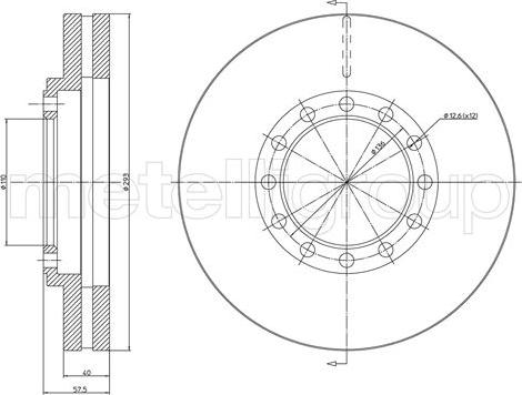 Metelli 23-1674 - Тормозной диск unicars.by