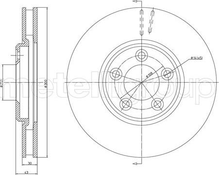 Metelli 23-1097 - Тормозной диск unicars.by