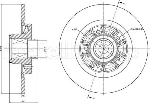 Metelli 23-1196 - Тормозной диск unicars.by