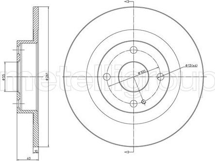 Metelli 23-1112 - Тормозной диск unicars.by