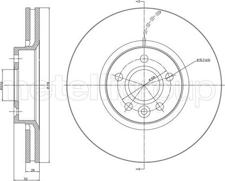 Metelli 23-1181C - Тормозной диск unicars.by