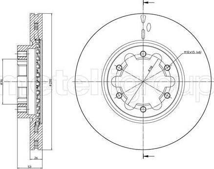 Metelli 23-1178 - Тормозной диск unicars.by