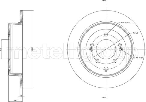 Metelli 23-1820C - Тормозной диск unicars.by