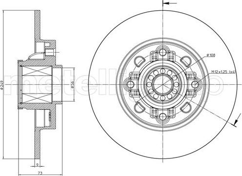 Metelli 23-1394 - Тормозной диск unicars.by