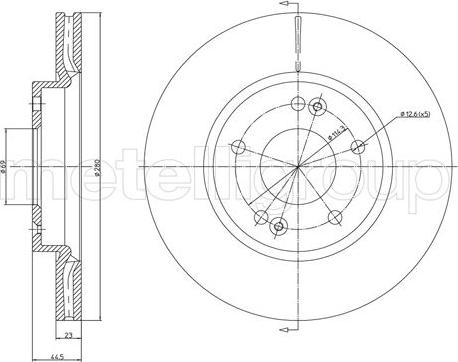 Metelli 23-1377C - Тормозной диск unicars.by