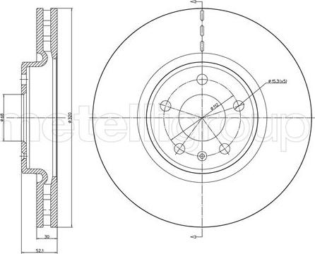 Metelli 23-1249C - Тормозной диск unicars.by