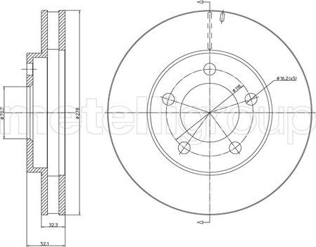 Metelli 23-1720C - Тормозной диск unicars.by