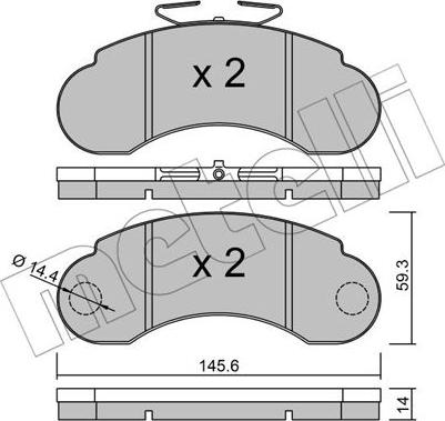 Textar 20932 140  0 5 - Тормозные колодки, дисковые, комплект unicars.by