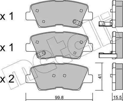 Mobis 583022EA31 - Тормозные колодки, дисковые, комплект unicars.by