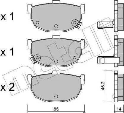 Parts-Mall PKA-012 - Тормозные колодки, дисковые, комплект unicars.by