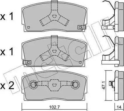 Valeo 598689 - Тормозные колодки, дисковые, комплект unicars.by