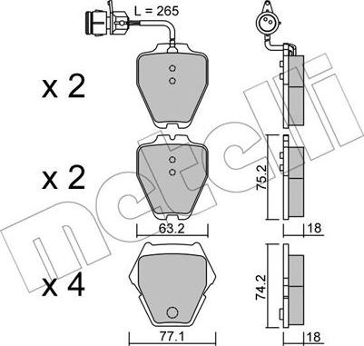 Metelli 22-0774-0 - Масляный фильтр unicars.by