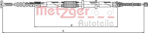 Metzger 461.11 - Тросик, cтояночный тормоз unicars.by