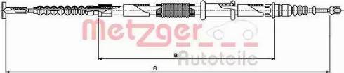 Metzger 461.13 - Тросик, cтояночный тормоз unicars.by