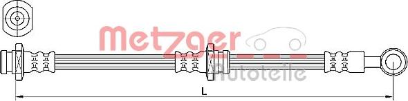 Metzger 4110639 - Тормозной шланг unicars.by