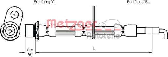 Metzger 4110009 - Тормозной шланг unicars.by