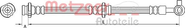 Metzger 4110847 - Тормозной шланг unicars.by