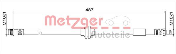 Metzger 4111792 - Тормозной шланг unicars.by