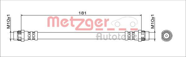 Metzger 4111797 - Тормозной шланг unicars.by