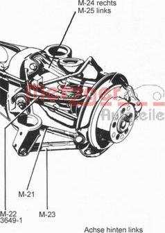 Metzger 53034019 - Тяга / стойка, подвеска колеса unicars.by