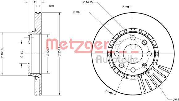 Metzger 6110336 - Тормозной диск unicars.by